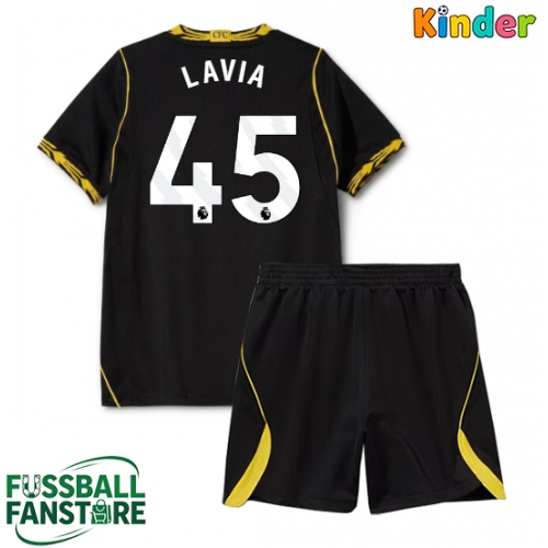 Chelsea Romeo Lavia #45 Replik Auswärtstrikot Kinder 2026-27 Kurzarm (+ Kurze Hosen)